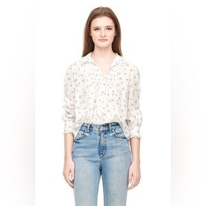 Rebecca Taylor spring floral voile top size 2